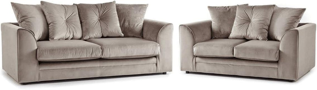 DYLAN PLUSH VELVET 3+2 SEATER SOFA | SofaSaleHub UK