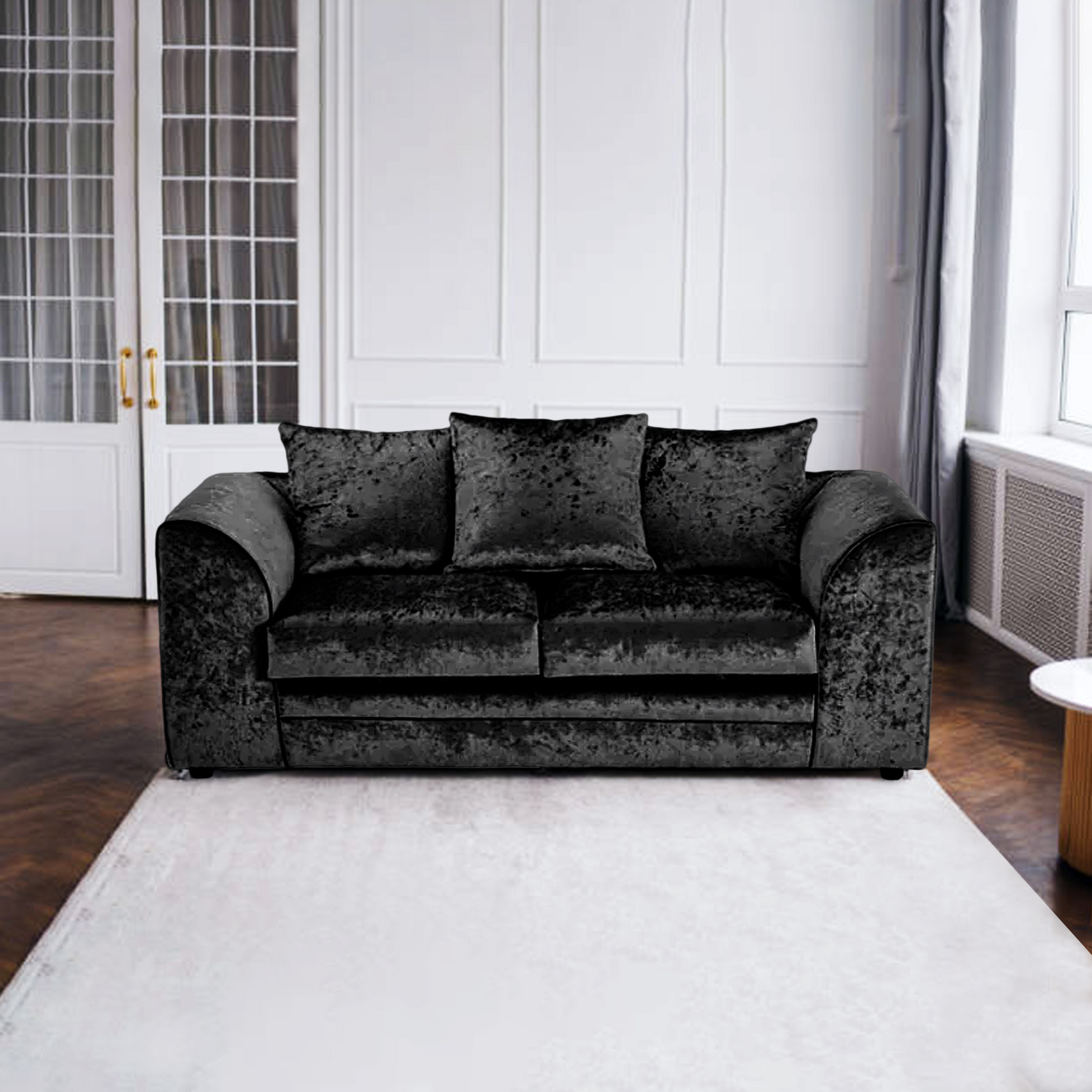 DYLAN CRUSH VELVET 2 SEATER SOFA | SofaSaleHub UK