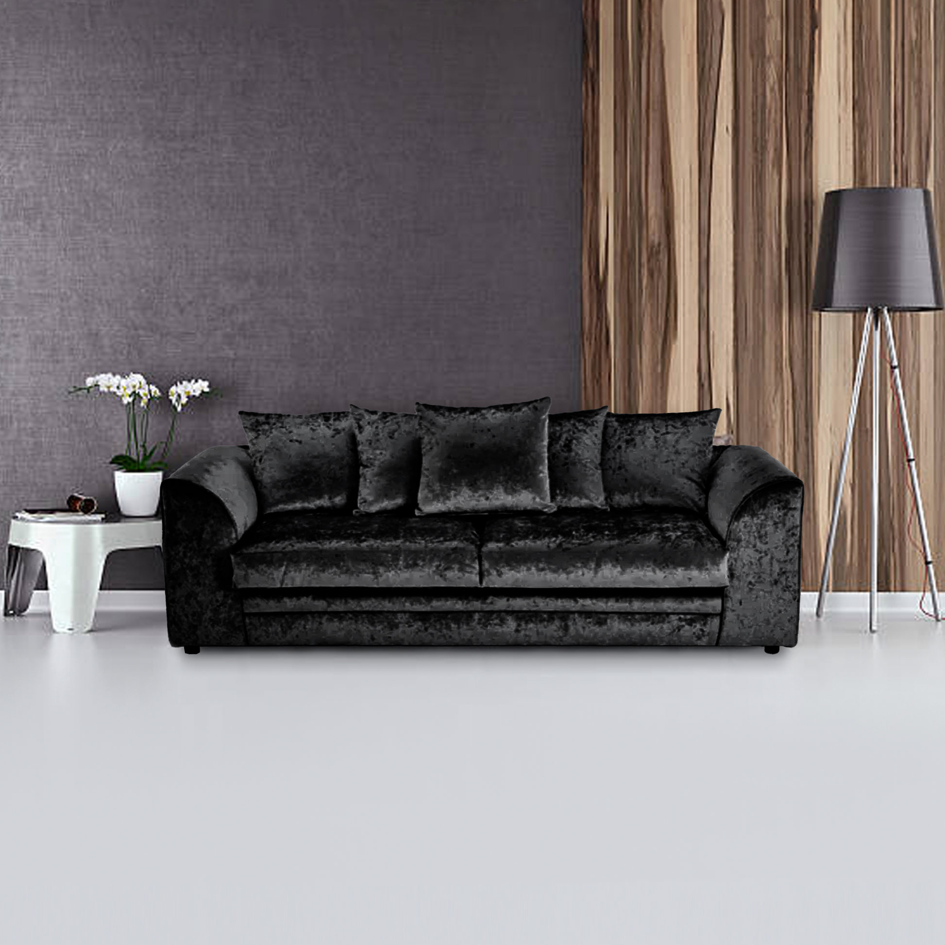 DYLAN CRUSH VELVET 3 SEATER SOFA | SofaSaleHub UK