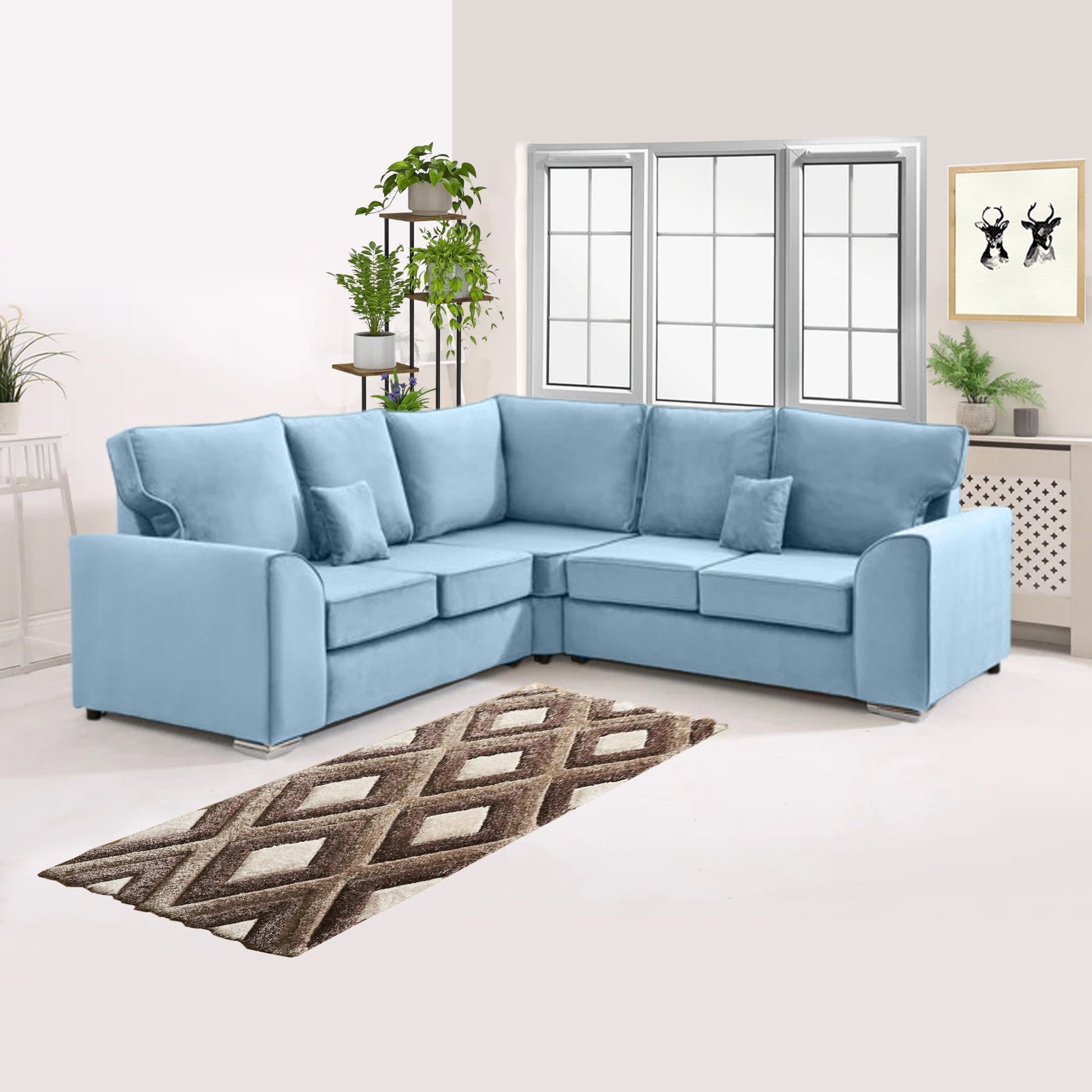 DYLAN DUAL ARM HIGH BACK 5 SEATER SOFA | SofaSaleHub UK